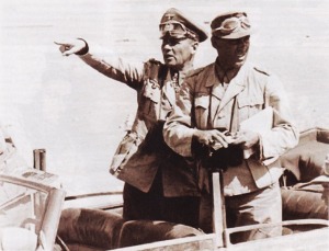 Rommel diatas kendaraan tempur
